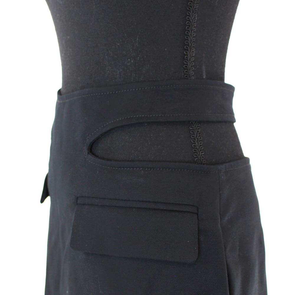 Dion Lee Black Mini Skirt - Structured Pocket Detail - Picture 4 of 9